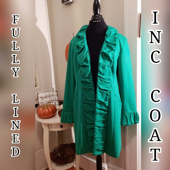 INC International Concepts Jackets & Blazers - 💼 🌻INC Kelly Green Chic Coat🌻